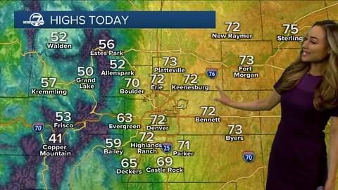 70s and sunshine this Saturday