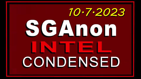 SG Anon Latest Intel Drop 10/8/23..