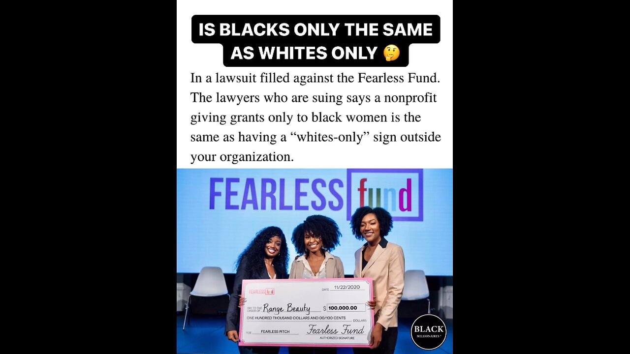 BLACK WOMEN'S GRANT FOUNDATION CALLED RACIST