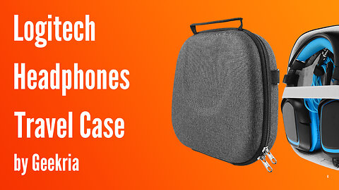 Logitech Over-Ear Headphones Travel Case, Hard Shell Headset Carrying Case | Geekria