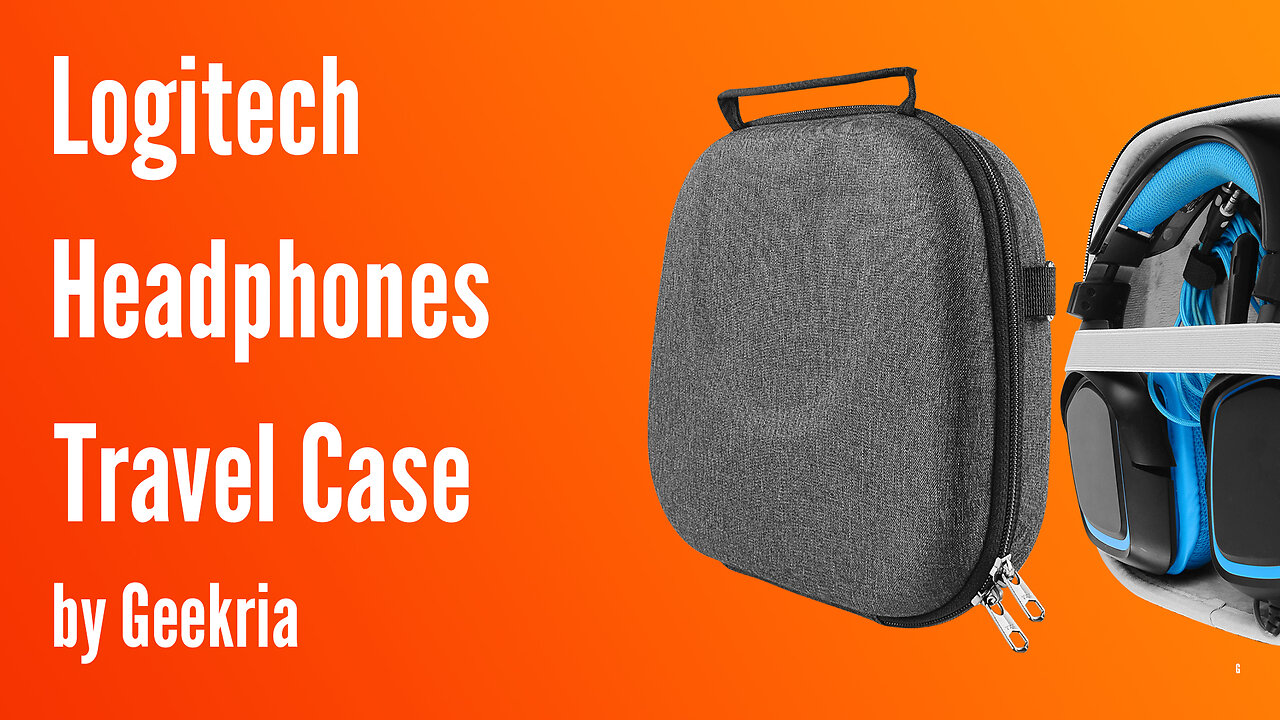 Logitech Over-Ear Headphones Travel Case, Hard Shell Headset Carrying Case | Geekria