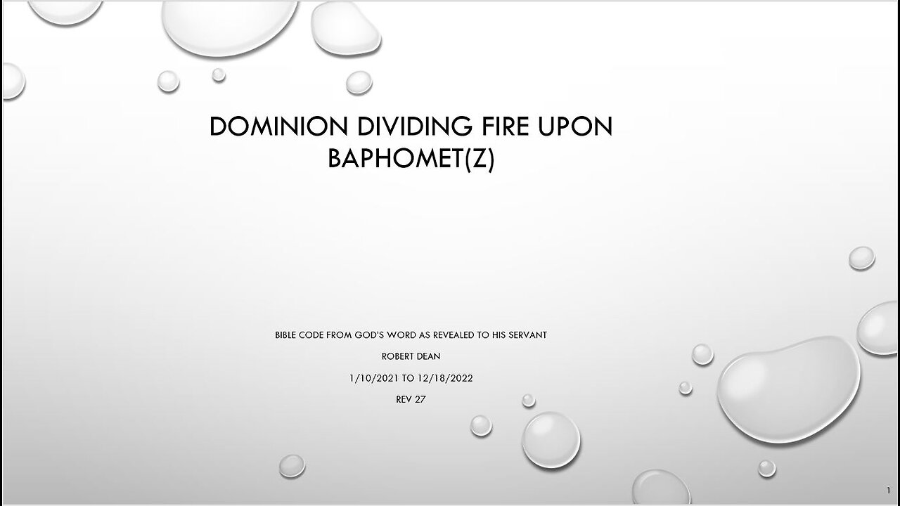 Dominion Bible Code v27