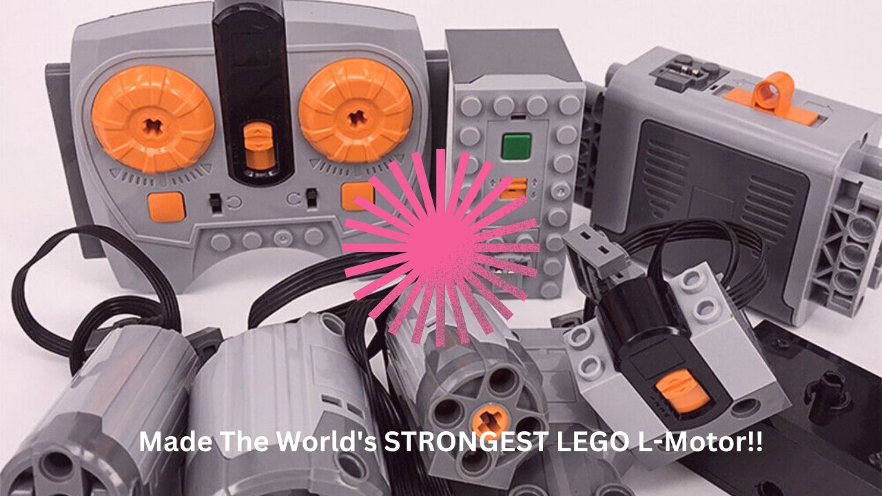 Made The World's STRONGEST LEGO L-Motor!!