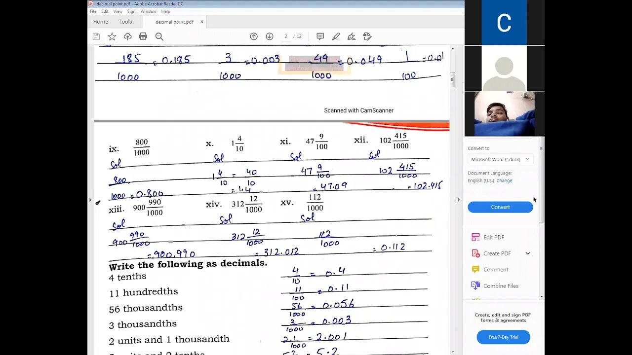 Math B Class 5 06 01 2021