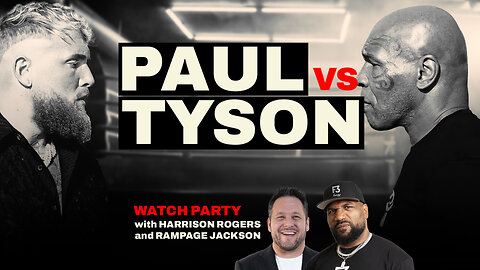 PAUL vs TYSON watch party w/ Rampage Jackson and Harrison Rogers