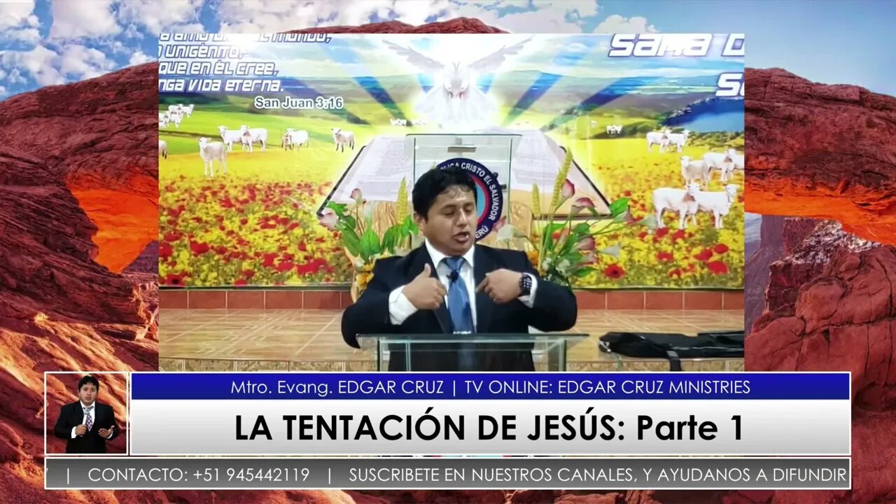 LA TENTACIÓN DE JESÚS: PARTE 1 - EVANGELISTA EDGAR CRUZ