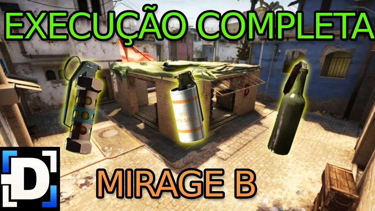 Execução TR no B da MIRAGE TICK 128 - CSGO