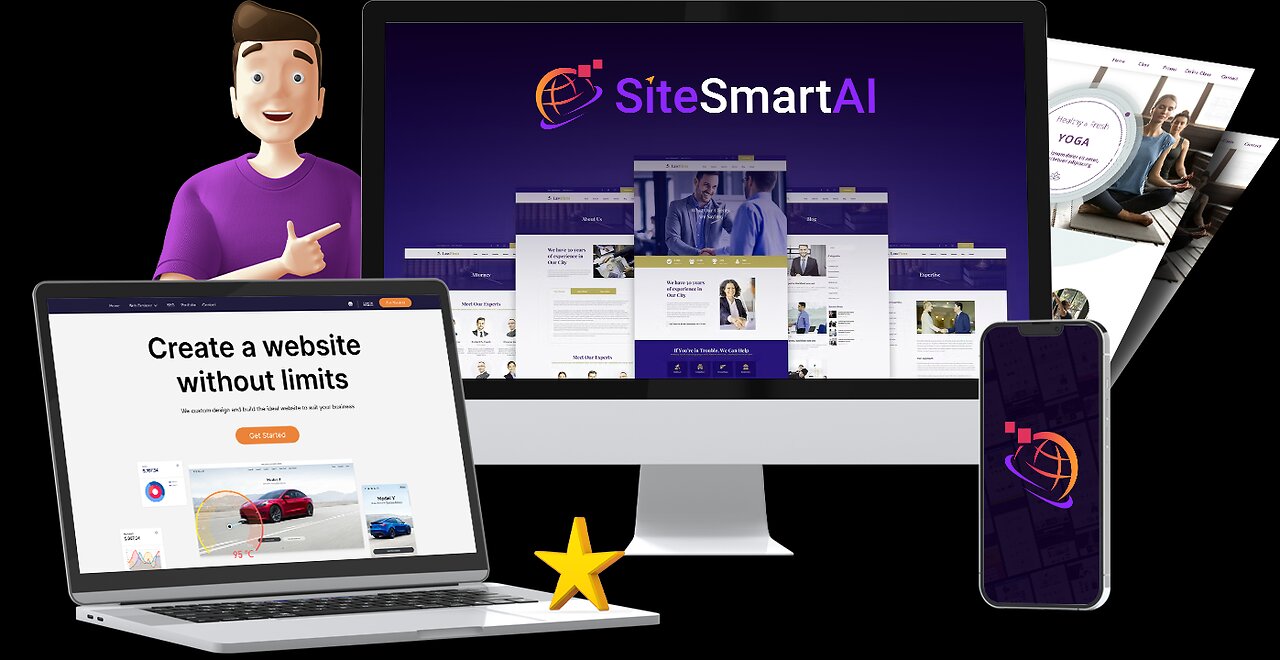 SiteSmartAI - Build Stunning AI Websites for 1000s of Niches