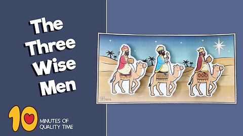 The Three Wise Men Traveling Under the Star of Bethlehem Craft