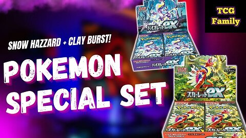 Japanese Pokemon 'ex' Special Set - Snow Hazard and Clay Burst Opening!