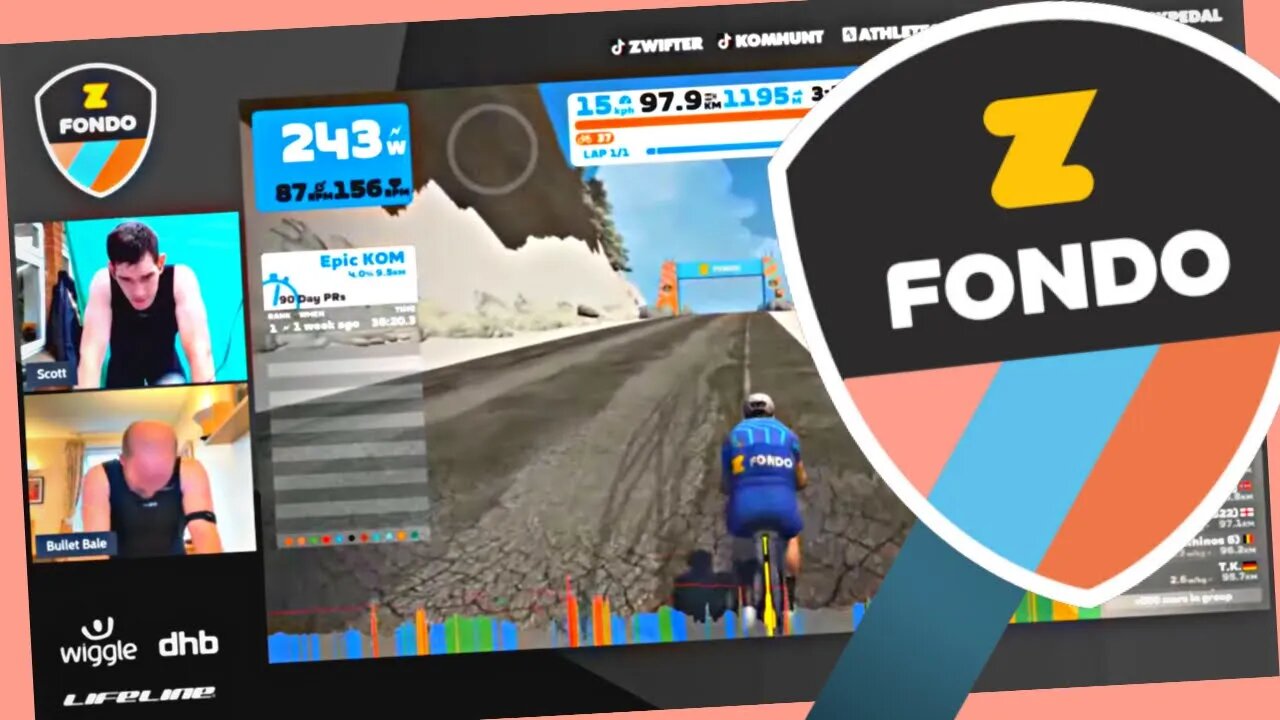 Zwift Gran Fondo 100km