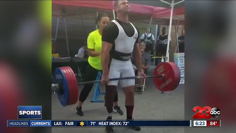 BPD amputee officer places in weight lifting competition