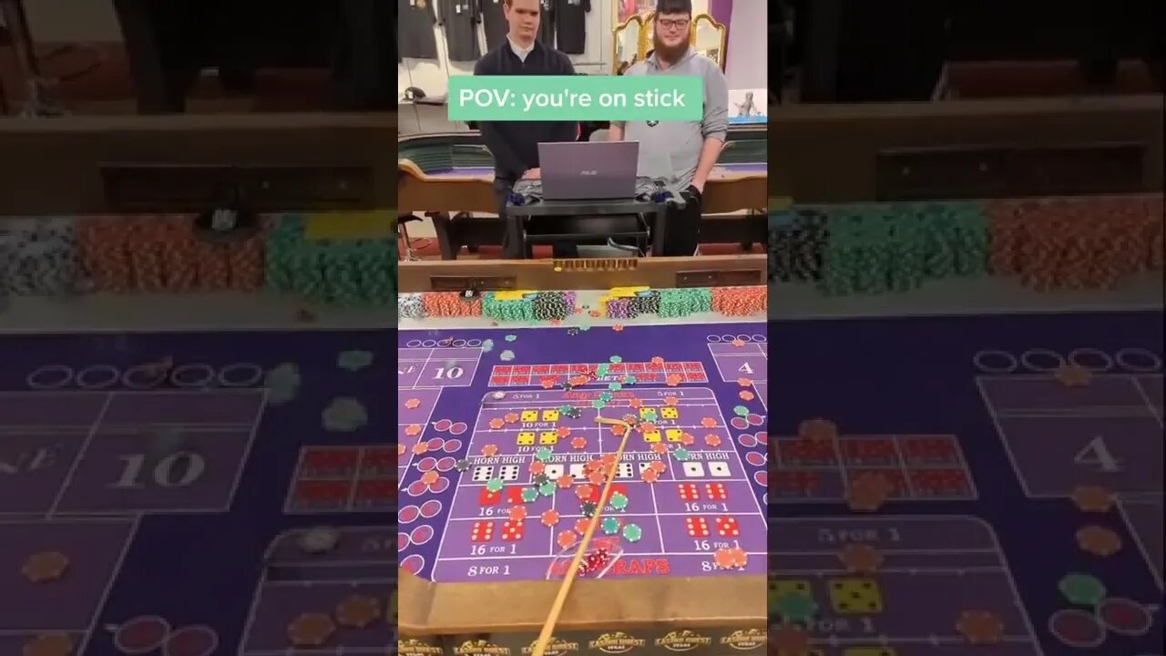 POV: you're on stick #craps #casinodealer #dice