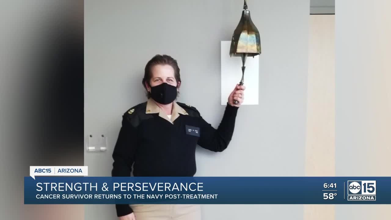 Cancer survivor returns to Navy post-treatment