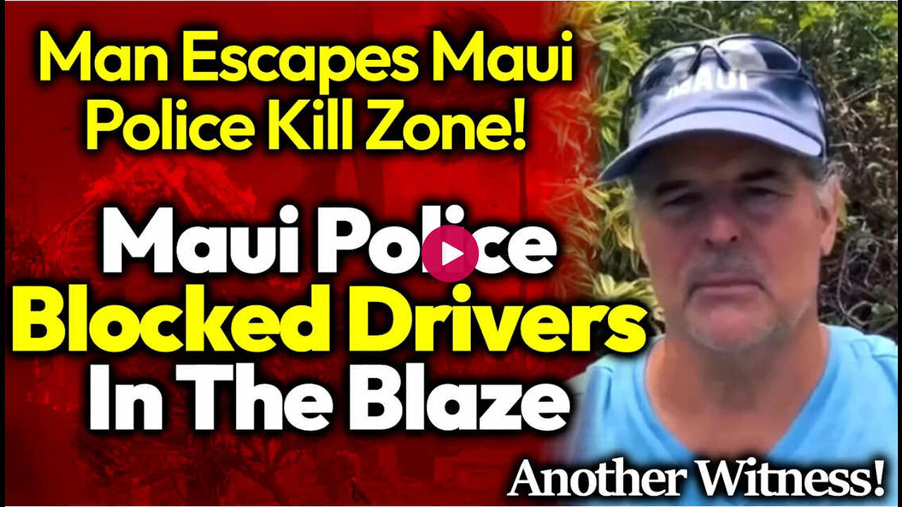 MAUI: Man Escapes KILL ZONE after Police Blocked Escape Route on Front Street