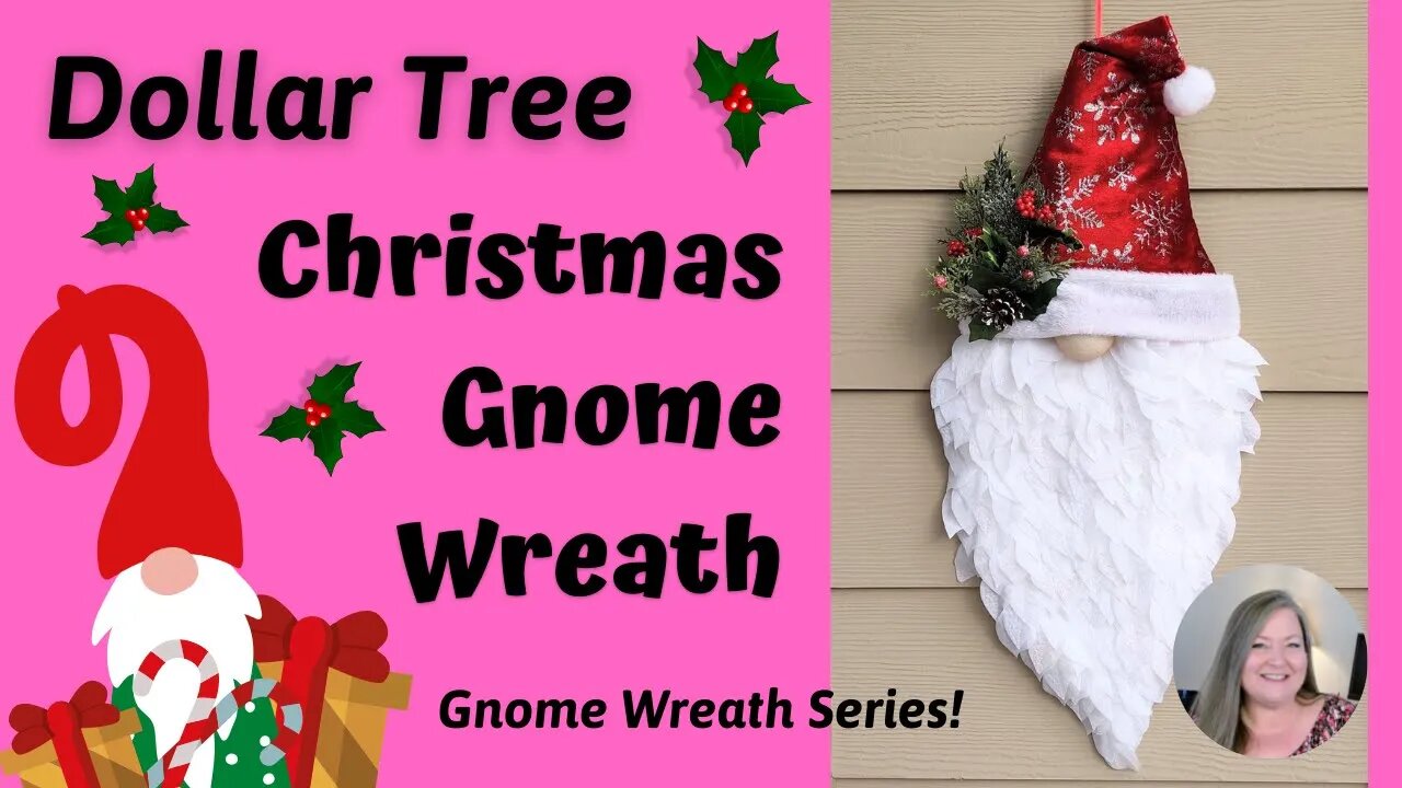 Christmas Gnome Wreath DIY~How to make a Christmas Gnome Wreath~Gnome Wreath Series #4~Santa Gnome