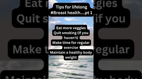 Tips for lifelong breast health...#shorts