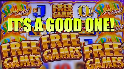 WOW! 28 FREE GAMES!! BOTH FEATURES & A HUGE JACKPOT ON SPIN IT GRAND