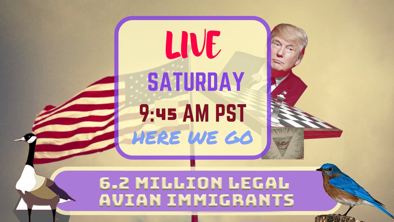 Saturday *LIVE* 6.2 Million Legal Avian Immigrants