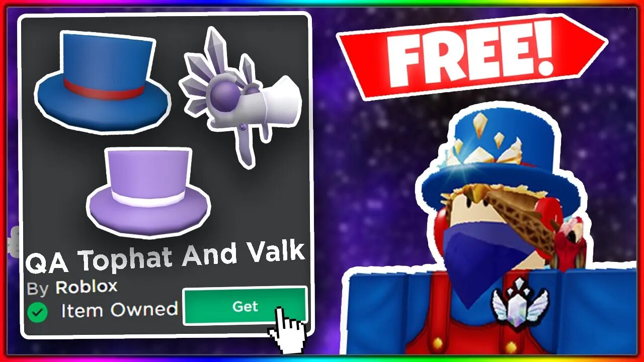 💎How To Get The FREE Roblox Valk And Top Hat Of Testing!