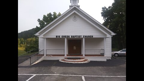 Big Creek Baptist Church Evening Service in Fellowship hall 9-12-21