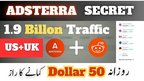 Secret Adsterra Earning Trick | How to Earn Money From Adsterra | adsterra se paise kaise kamaye