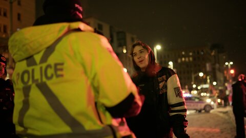 Police Accost Protesters With Empty Fuel Cans