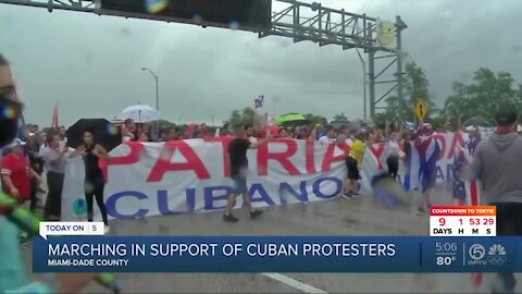 More rallies in support of protesters in Cuba