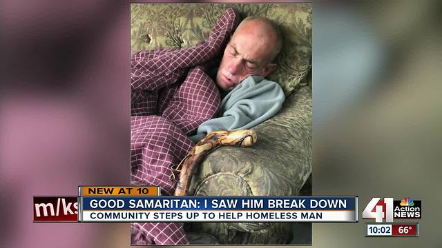 Homeless man getting help after viral photo