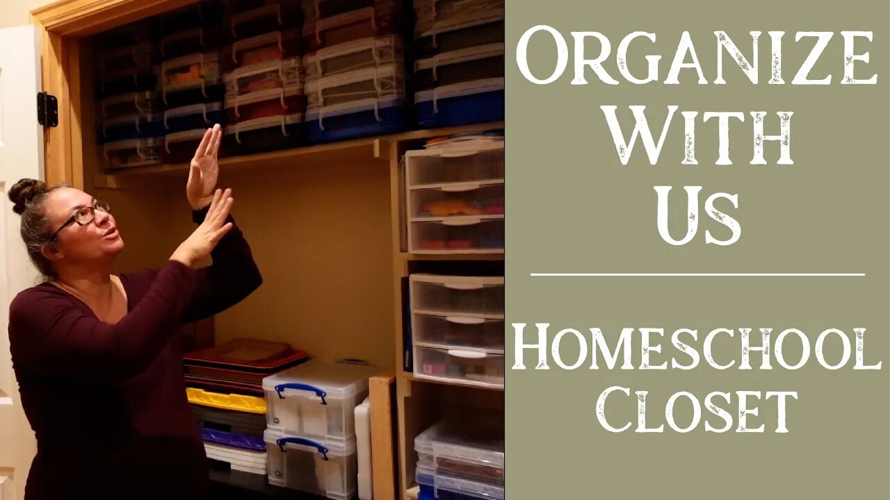 Homeschool Closet Organization | Large Family Style