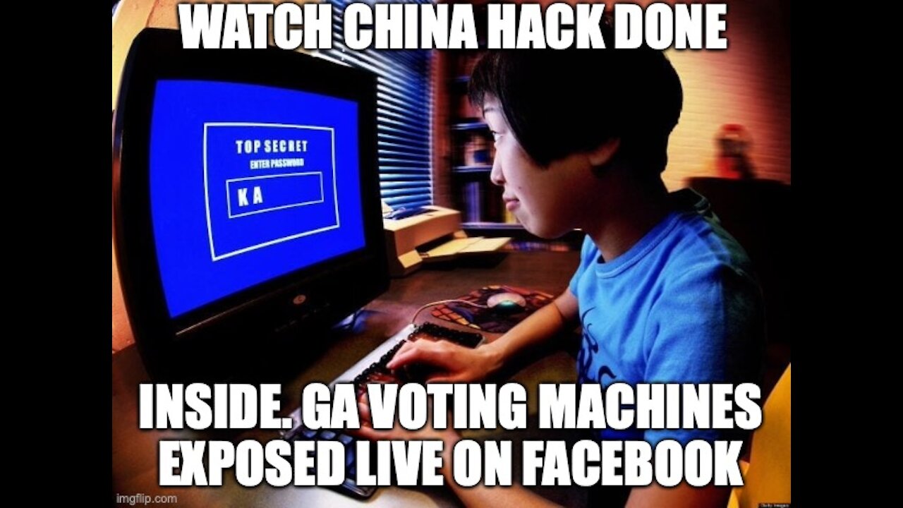 BREAKING:Jovan Pulitzer does it again.live on F/B hacks GA machines and shows photos of it live