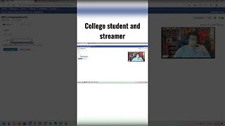 Streamer Does College Homework Live?? #shorts #youtubeshorts #college #streamer #viral