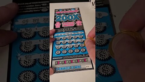 GOOD Winning Scratch Off Lottery Ticket 200X Kentucky Lottery!