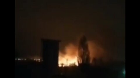 Belgorod Russia, in the Savino district on Industrialnaya Street, the reeds caught fire