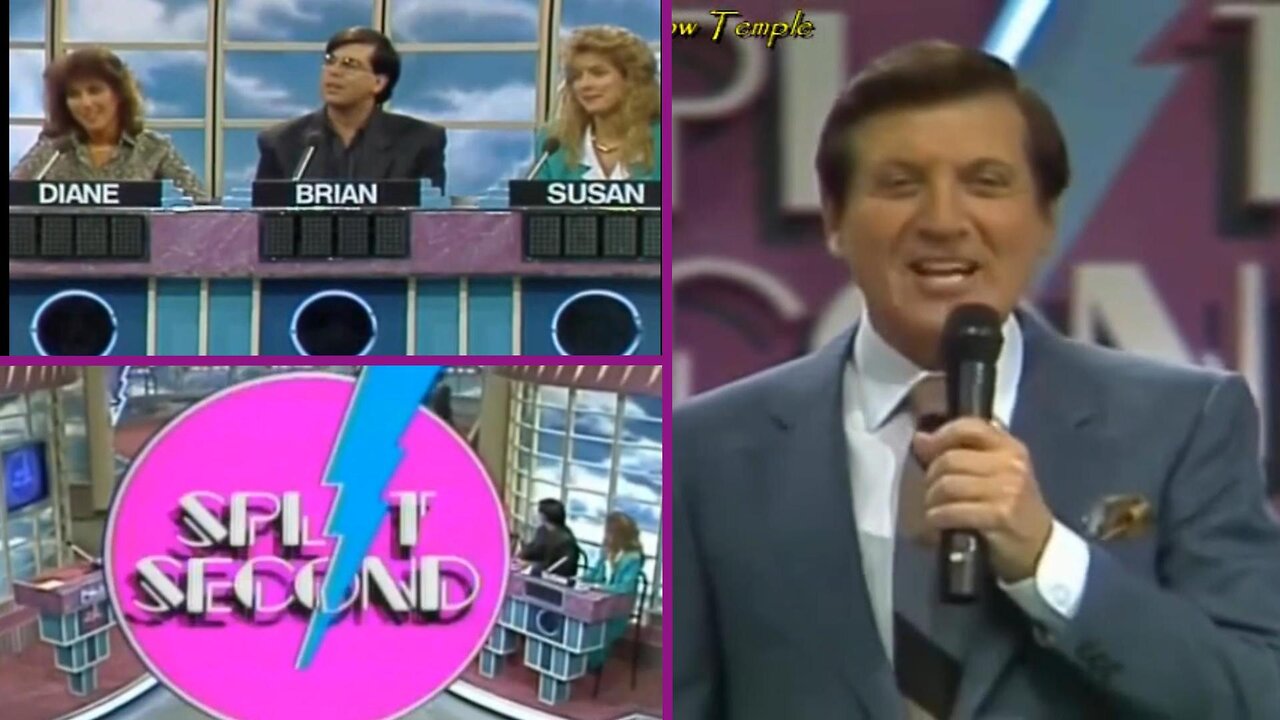 Monty Hall | Split Second | Diane vs. Brian vs. Susan (2-10-1987) | Full Episode | Game Shows