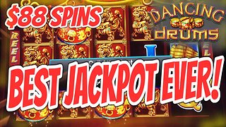 BEST DANCING DRUMS JACKPOT EVER!!!