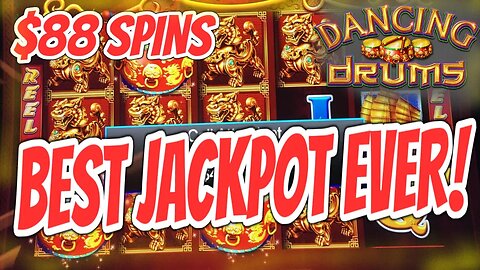 BEST DANCING DRUMS JACKPOT EVER!!!