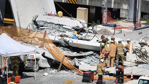 Crews Work Overnight To Find Victims Of Florida Bridge Collapse