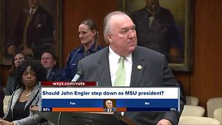 Michigan State University Interim President John Engler urged to resign