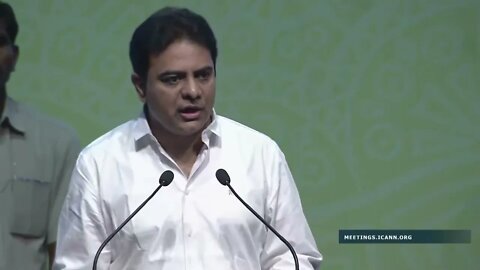 Minister KT Rama Rao at ICANN57 Opening Ceremony
