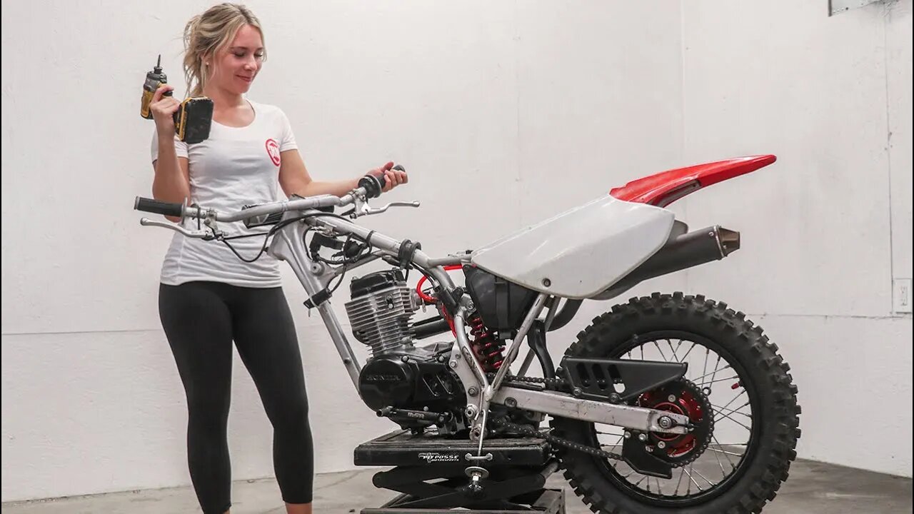 Girlfriend Takes Apart Her Dirt Bike!