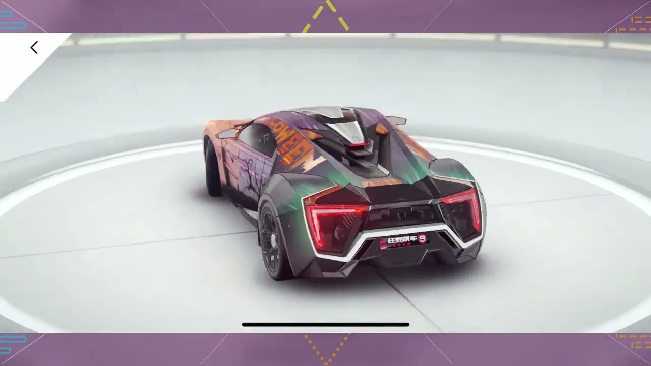 [Asphalt 9 China (A9C/C9/狂野飙车9)] W Motors Lykan Hypersport Decals | Royal Tour (British Tour) Season