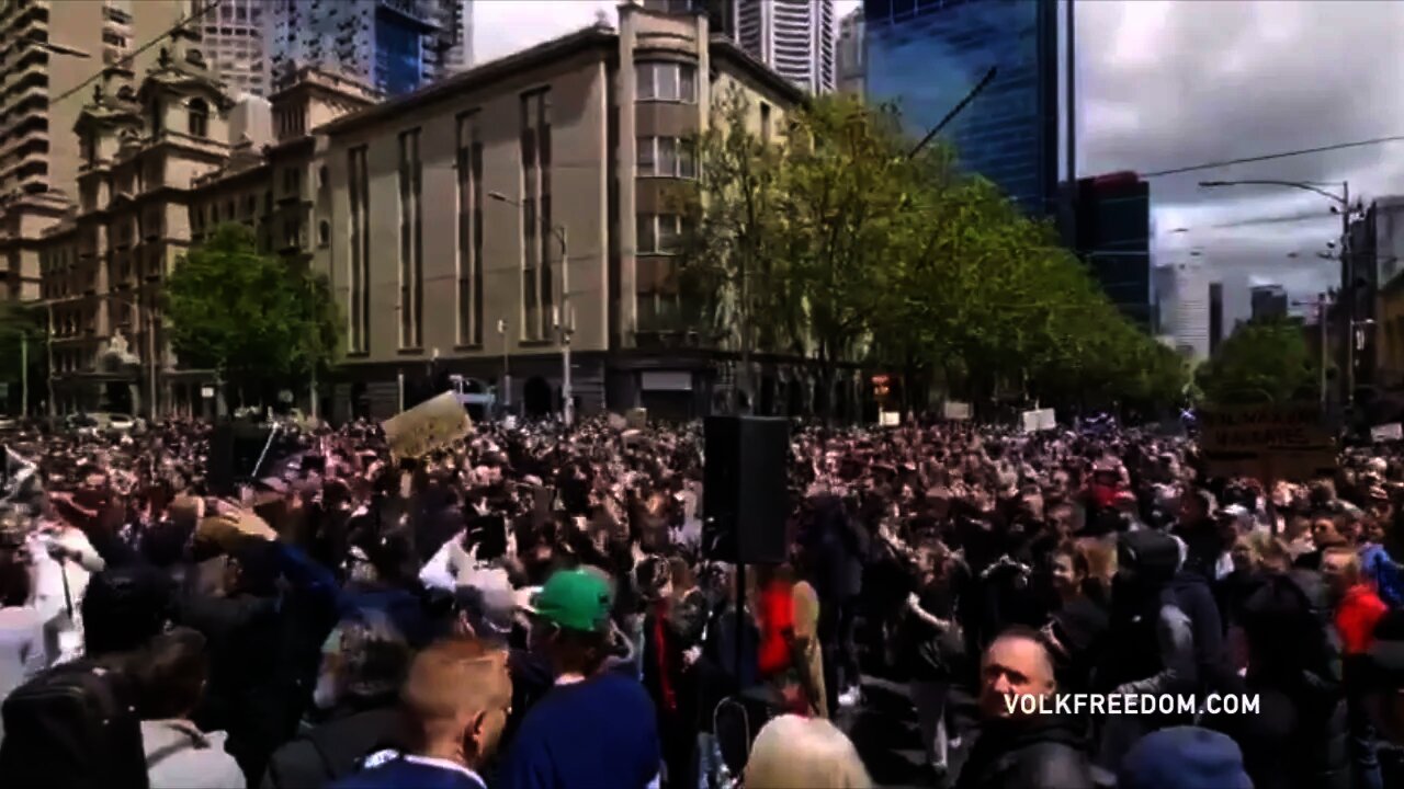 MELBOURNE, AUS - Vaccine Protest - Oct. 30