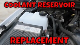 2002 CHEVY SILVERADO 1500 COOLANT RESERVOIR AND HOSE REPLACEMENT