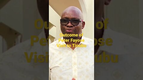 Fayose Visit Tinubu hear what he have to say #Ekiti #fayose #Tinubu