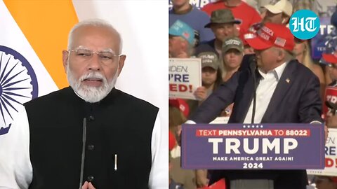 Modi reacts on Trump attack