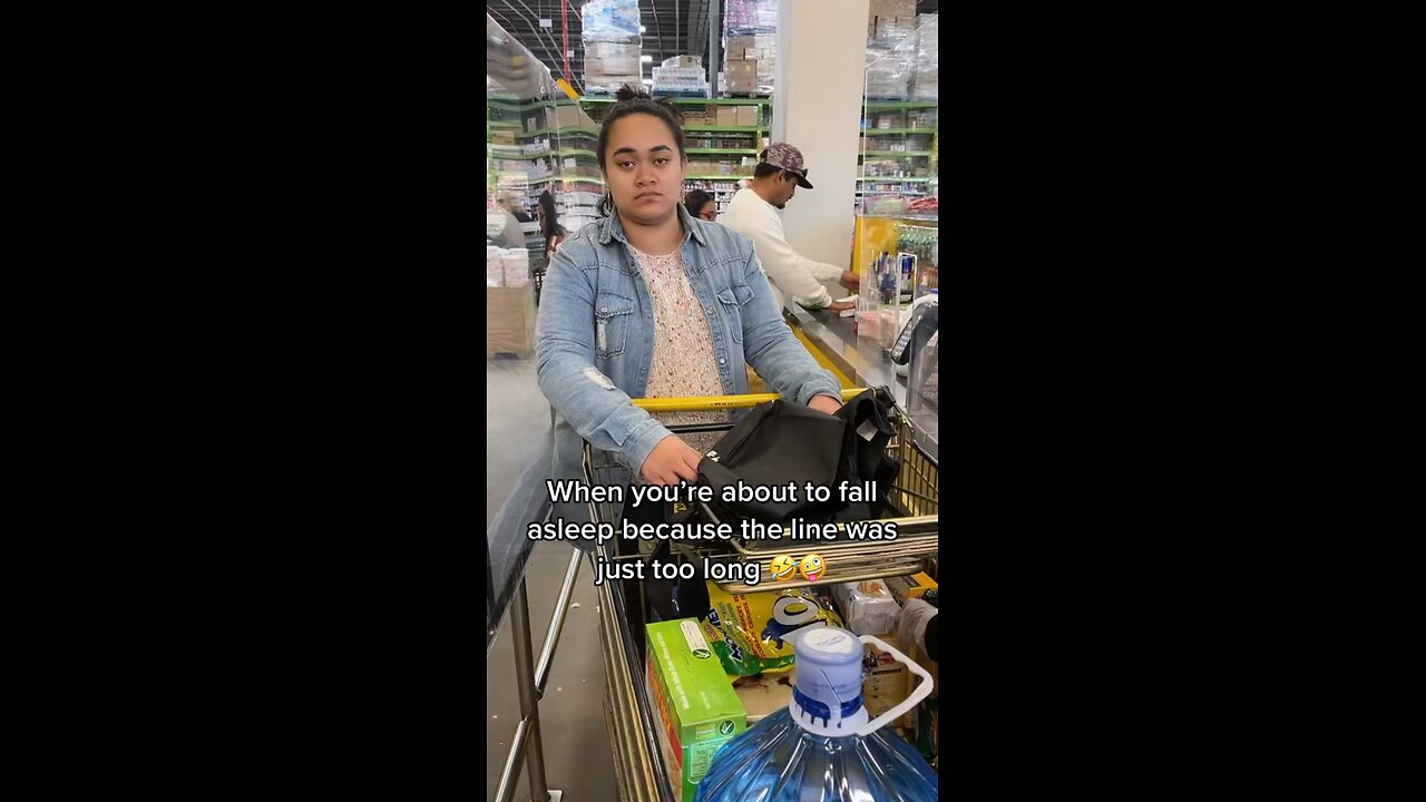 Supermarket queues are so long