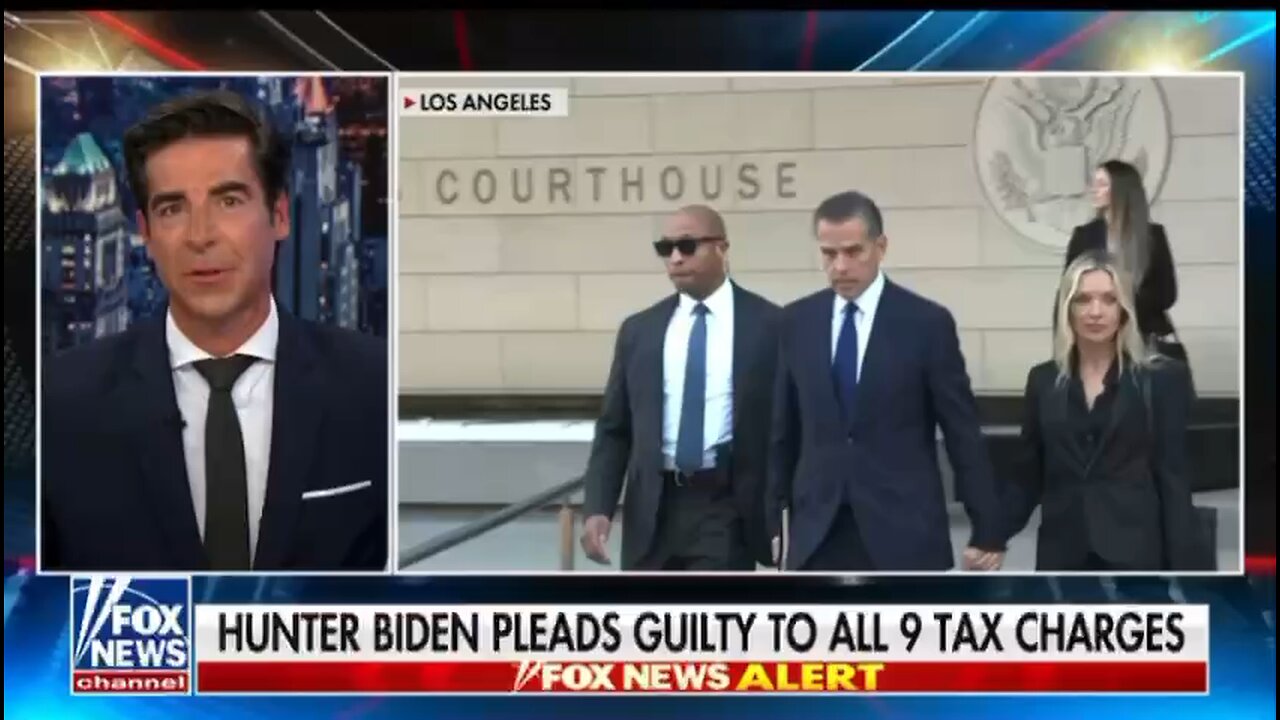 HUNTER BIDEN PLEADS GUILTY TO ALL 9 TAX CHARGES .