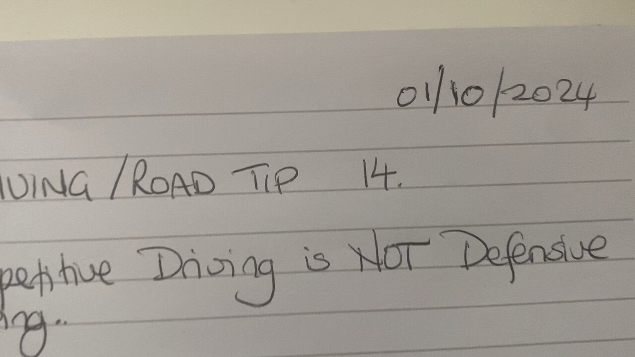 ROAD TIP 14