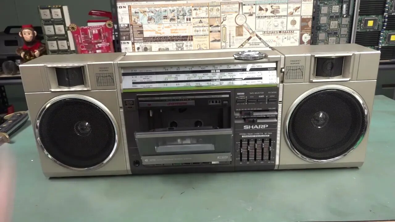 Sharp GF-7600 Boombox unboxing. THE Boombox of the 1980's!